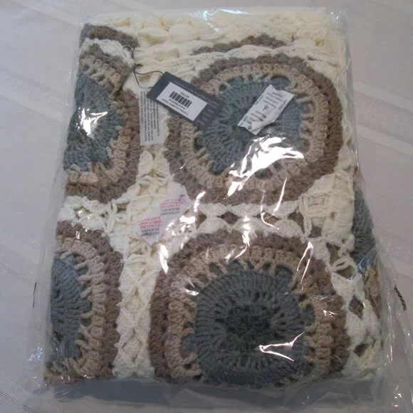 🌞 Sunshine Shawl by Saachi Hand Crocheted Elegance from India - Picture 13 of 14